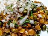 Channa dal Chat – split chick pea dry curry – curry sec de lentilles de pois chiche