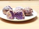 Fried sweet potato purple - Purple sweet potato abelskievers - Khand unniappam