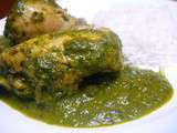 Saag Murgh – Poulet aux épinards – Chicken and spinach curry