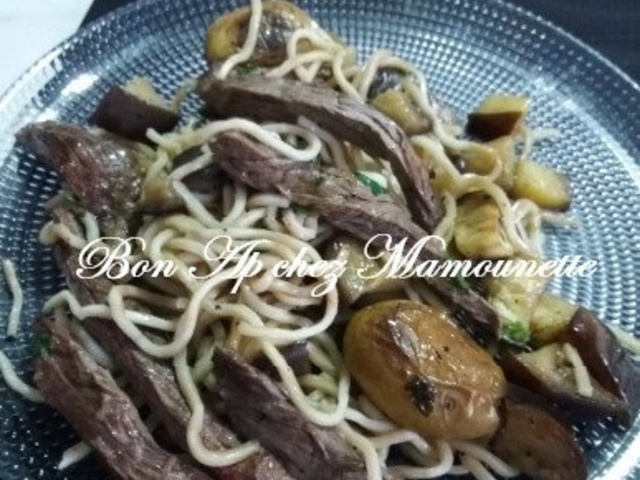 Recettes de Nouilles Chinoises et Bœuf