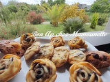 Gâteaux aux noix et chocolat et attention aux têtes en l'air