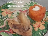 Purée carottes de sable pdt et poulet fermier sans mg ajoutées