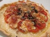 Tarte tomates mozza champi origan et la flamme olympique à st Malo