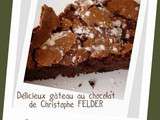 Délicieux gâteau au chocolat de Christophe felder - El saboroso bizcocho de chocolate de Christophe felder