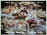 Gratin de courgettes au fromage de chèvre (ig bas) - Calabacines al gratín con queso de cabra (ig bajo)
