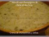 Velouté de champignons de Paris et des bois (ig Bas) - Crema de champiñones y setas (ig bajo)