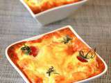 Clafoutis aux Tomates Cerises et à la Mozzarella - Culino Versions Mai 2013