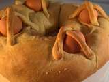 Casatiello : brioche de pâques au salami, pecorino et provolone