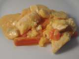 Ragoût de poisson au curcuma, patates douces et carottes