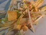 Salade d’endive, aux noix, pommes et roquefort