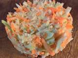 Salade de chou et carotte à la coleslaw sucrée