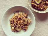 Porridge banane & noix