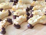 Mandelhörnchen : biscuits de Noël chocolat et pâte d'amandes