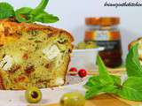 Cake Salé Feta, Olives, Tomates Séchées, Menthe & Pignons de Pin