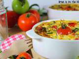 Clafoutis Courgettes, Tomates & Mozzarella