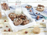 Cookies Noisettes & Chocolat {Coeur Fondant à la Pâte à Tartiner}
