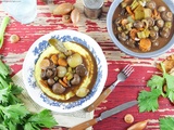 Mijoté de Champignons et Légumes {Façon Bourguignon}