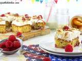 Poke Cake Framboises & Confiture de Lait - La Mère Poulard