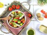 Salade de Pommes de Terre Nouvelles, Sardines, Tomates et Vinaigrette au Basilic