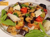 Croûtes dorées aux aubergines