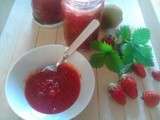Confiture fraises kiwis