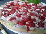 Pizza aux fraises