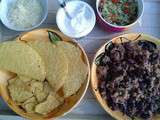 Platos mexicanos : Boeuf à la mexicaine, haricots rouges et guacamole