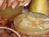 Confiture de poires vanillées au gingembre confit… Bonne poire, mais pas seulement