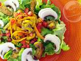 Salade mix en couleurs et poulet épicé… une envie d’été