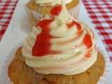 Fraisier cupcakes (Cupcakes fraisiers)