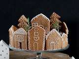 Christmas village cake