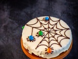 Gâteau toile d’araignée au potimarron et chocolat