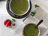 Green soupe anti gaspi aux fanes de radis et vert de poireaux