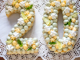 Mojito number cake, le gâteau d’anniversaire citron vert menthe