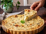 Quiche crémeuse aux poireaux et au Roquefort