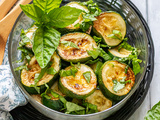 Salade de courgettes au basilic