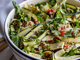 Salade de courgettes crues et quinoa