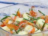 Salade de pomme de terre au haddock et salicorne