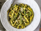 Spätzle et asperges vertes au pesto d’ail des ours