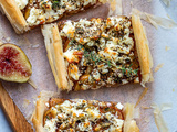 Tarte aux figues salée, thym et féta