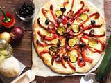 Pizza aux légumes grillés #Végan #véggie