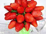 Bouquet de fraises fraiches natures methode 1