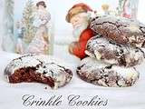 Crinkles au chocolat - cookies craqueles au chocolat