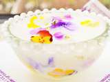 Yaourt floral de Pâques, Easter floral yogurt – recette de fleur