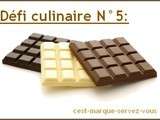 Défi culinaire n°5 : Dessert sur le thème  3 chocolats 