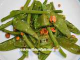 Salade de haricots verts et de pois gourmands (Yotam Ottolenghi)
