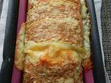 Cake aux poireaux, lardons et fromage à raclette