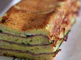 Croque cake jambon courgettes