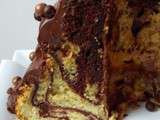 Chiffon cake marbré