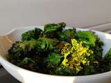 Chips de chou kale, recette tellement facile pour un résultat orginal et gourmand